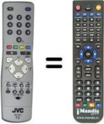 Comandos à distância equivalente JVC RM-C15022C