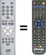 Comandos à distância equivalente JVC LT-26A80SU / H