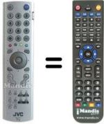Comandos à distância equivalente JVC LT-32DA8BJ / Q