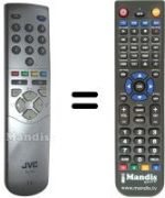 Comandos à distância equivalente JVC RM-C53-1C