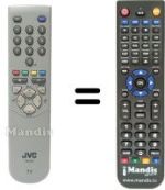 Comandos à distância equivalente JVC RM-C54H1C