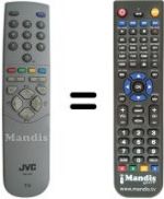 Comandos à distância equivalente JVC RM-C64H1C