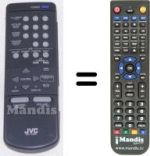 Comandos à distância equivalente JVC RM-C9952