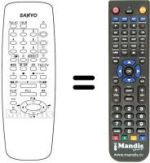 Comandos à distância equivalente Sanyo 25D3