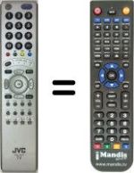Comandos à distância equivalente JVC LT32R70SUT