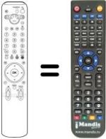 Comandos à distância equivalente Sony KDE-W50A11E