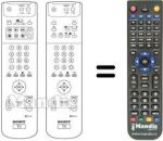 Comandos à distância equivalente Sony KV-32DS65U