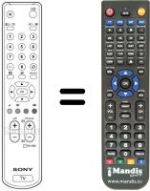 Comandos à distância equivalente Sony KV-32DX20U