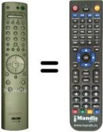 Comandos à distância equivalente Sony KV-32FQ80