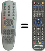 Comandos à distância equivalente LG 6710V00061M