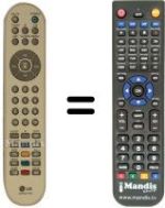 Comandos à distância equivalente LG AKB30377803