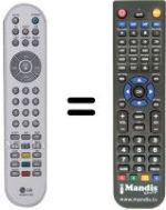 Comandos à distância equivalente LG 23LC1R-ZB