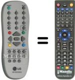 Comandos à distância equivalente LG MKJ30036802