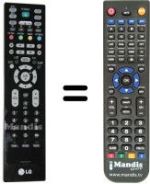 Comandos à distância equivalente LG MKJ32022806