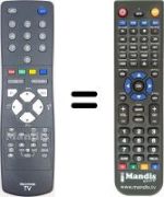 Comandos à distância equivalente JVC AV28GH1BUF