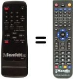Comandos à distância equivalente Funai 21A-210