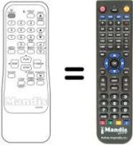 Comandos à distância equivalente Funai 14TVR1100