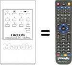 Comandos à distância equivalente Orion EUR5354A