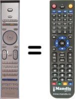 Comandos à distância equivalente Philips 50PF9631D / 10