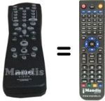 Comandos à distância equivalente Philips VR400-58