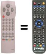 Comandos à distância equivalente Daewoo DWL28W8-100D