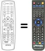 Comandos à distância equivalente Aiwa HV-FX8200