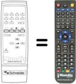 Comandos à distância equivalente RC204