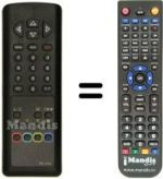 Comandos à distância equivalente LG CB14E80X