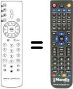 Comandos à distância equivalente SCHNEIDER TV100