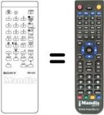 Comandos à distância equivalente Sony RM-635