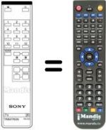 Comandos à distância equivalente Sony RM-656