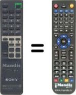Comandos à distância equivalente Sony RM658
