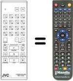 Comandos à distância equivalente JVC RMP72EG
