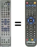 Comandos à distância equivalente JVC RM-SDR011E