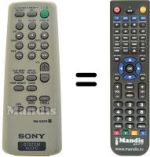 Comandos à distância equivalente Sony HCD-EP313