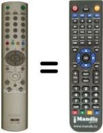 Comandos à distância equivalente Sony KLV-17HR2