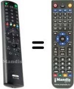 Comandos à distância equivalente Sony KV-29FX66E