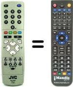 Comandos à distância equivalente JVC RM-C15021C