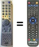 Comandos à distância equivalente JVC LT17E31SUG