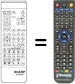 Comandos à distância equivalente Sharp RRMCG0605CESA