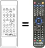 Comandos à distância equivalente Sharp RRMCG0618PESA