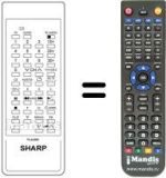 Comandos à distância equivalente Sharp RRMCG0668PESA