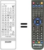 Comandos à distância equivalente Sharp RRMCG0688PESA