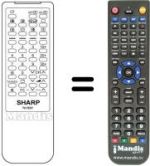 Comandos à distância equivalente Sharp RRMCG0959PESA