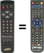 Comandos à distância equivalente Samsung CX6835TZ