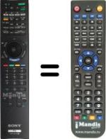Comandos à distância equivalente Sony KDL-55NX815