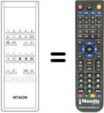 Comandos à distância equivalente Hitachi CPT1570
