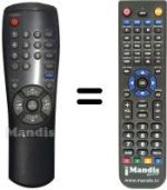 Comandos à distância equivalente Samsung AA59-00104D