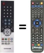 Comandos à distância equivalente Samsung AA59-00370A