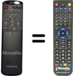 Comandos à distância equivalente Samsung AA59-10020M